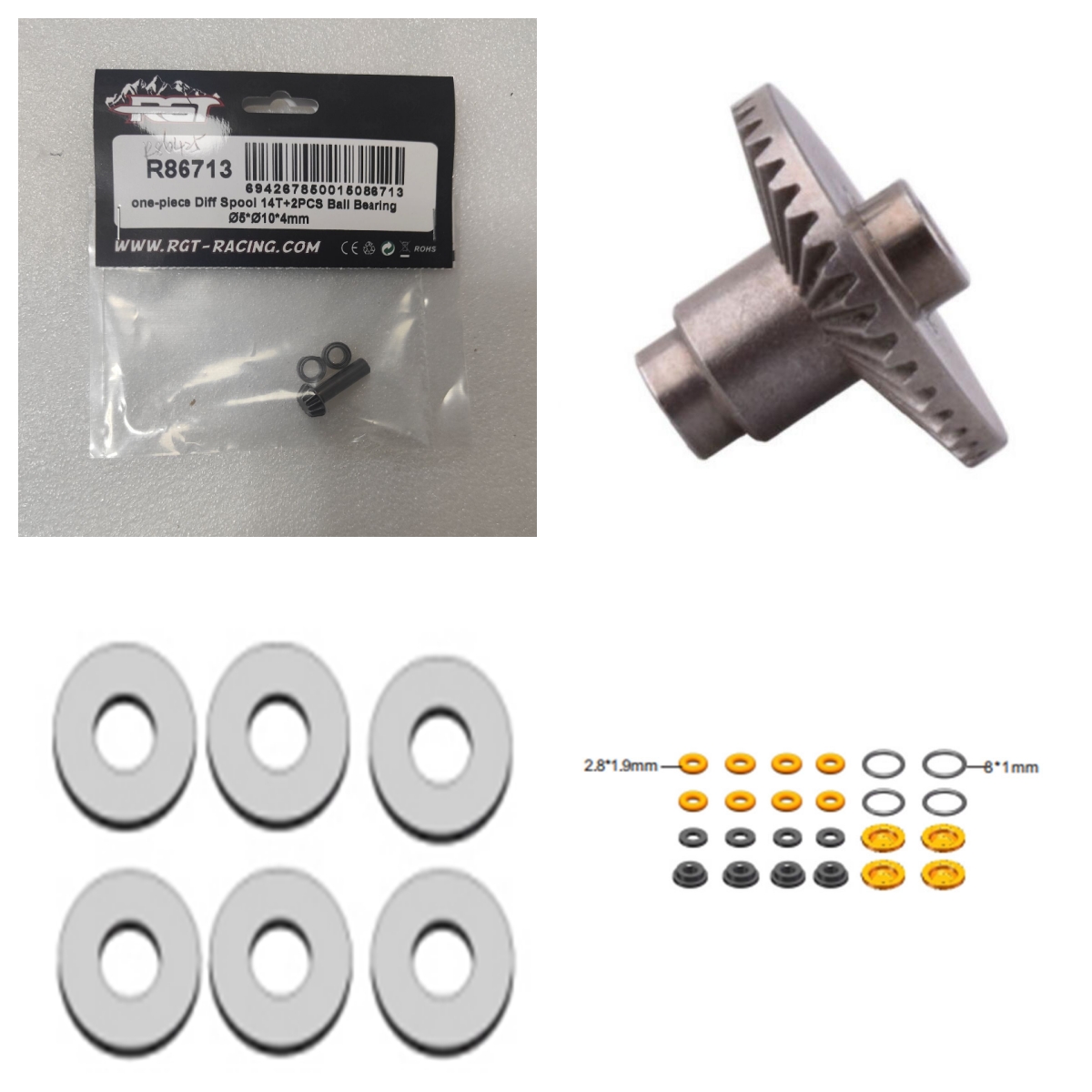 Rc Hobby Grade Crawler - RGT Spare parts R86537 R86708 for