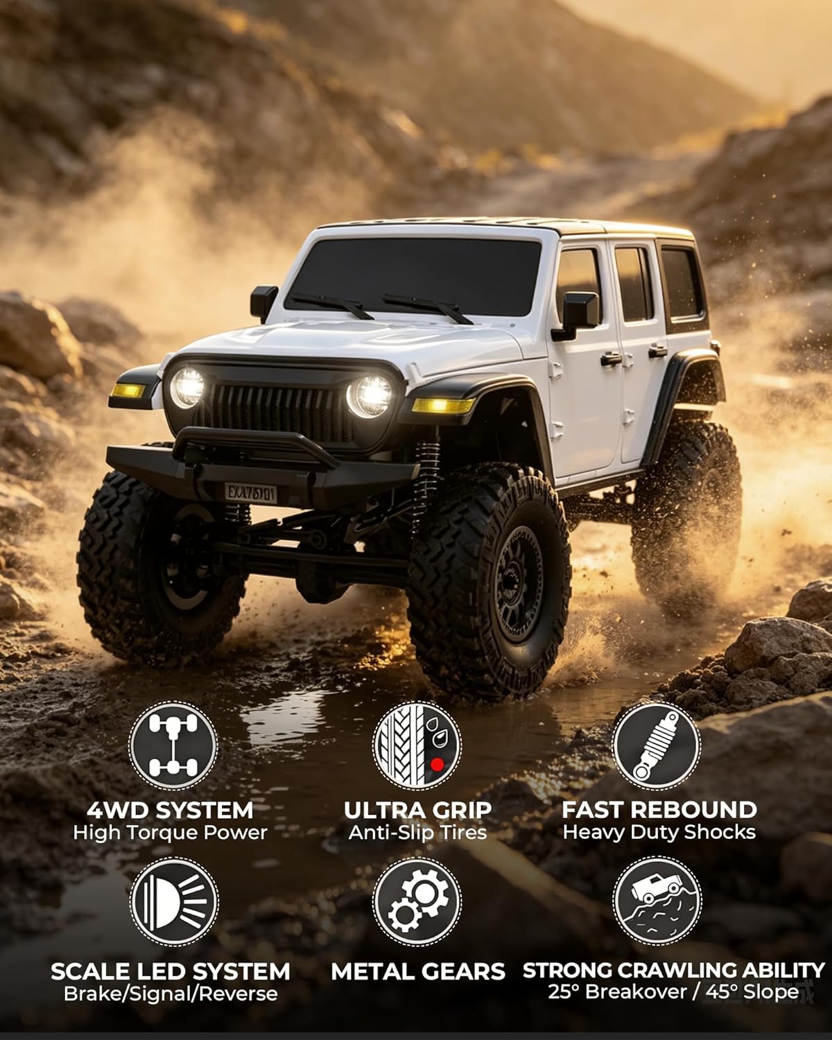 1/24 Scale All-Terrain RC Rock – обзор и цена Rc Hobby Grade Crawler