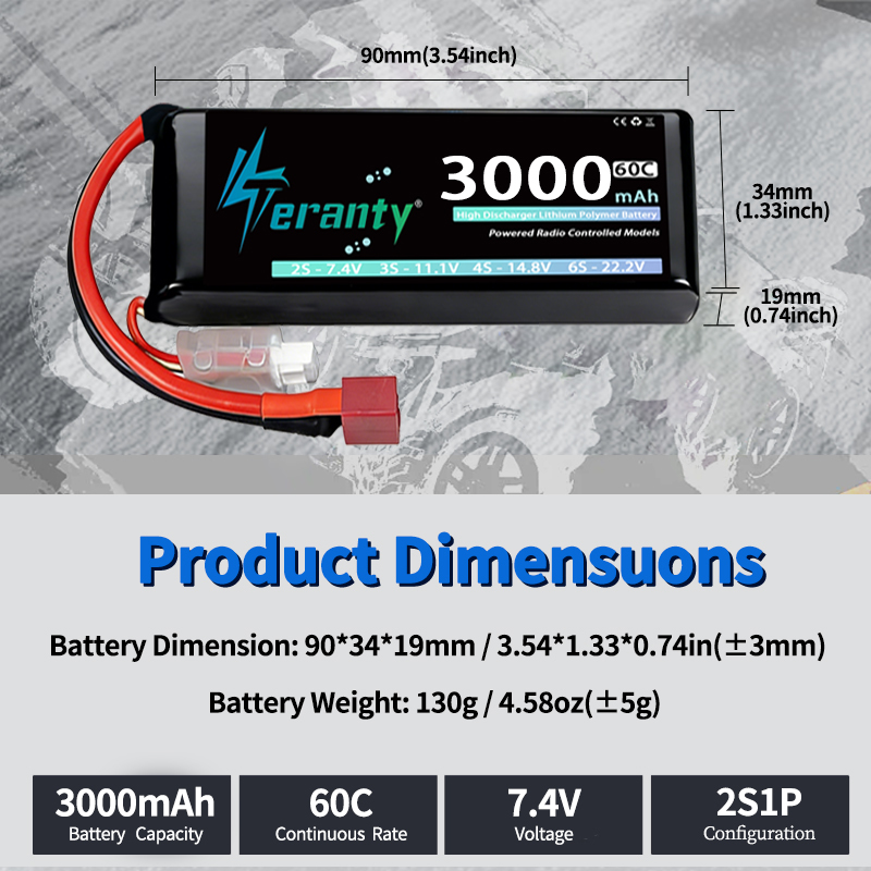 TERANTY 2S 3000mAh Lipo Batter – обзор и цена Rc Hobby Grade Car