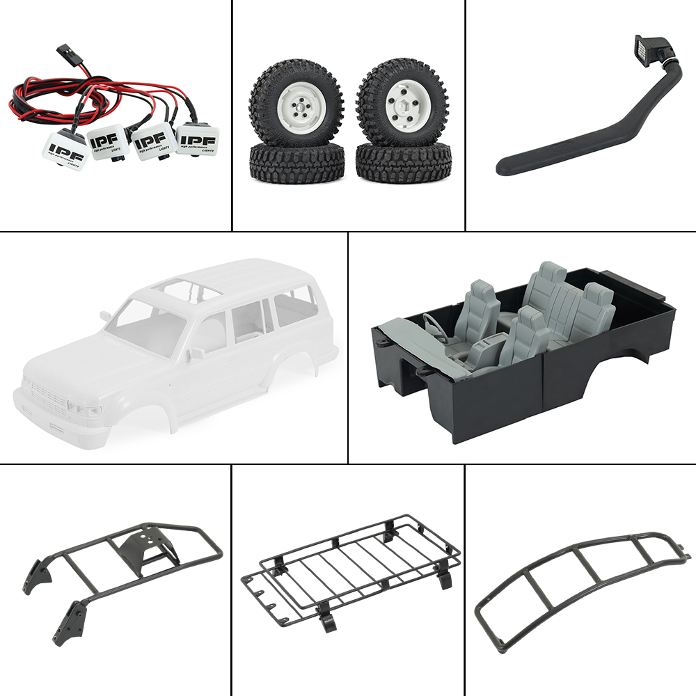 LC80 Hard Body Mount Roof Rack – обзор и цена Rc Hobby Grade Crawler
