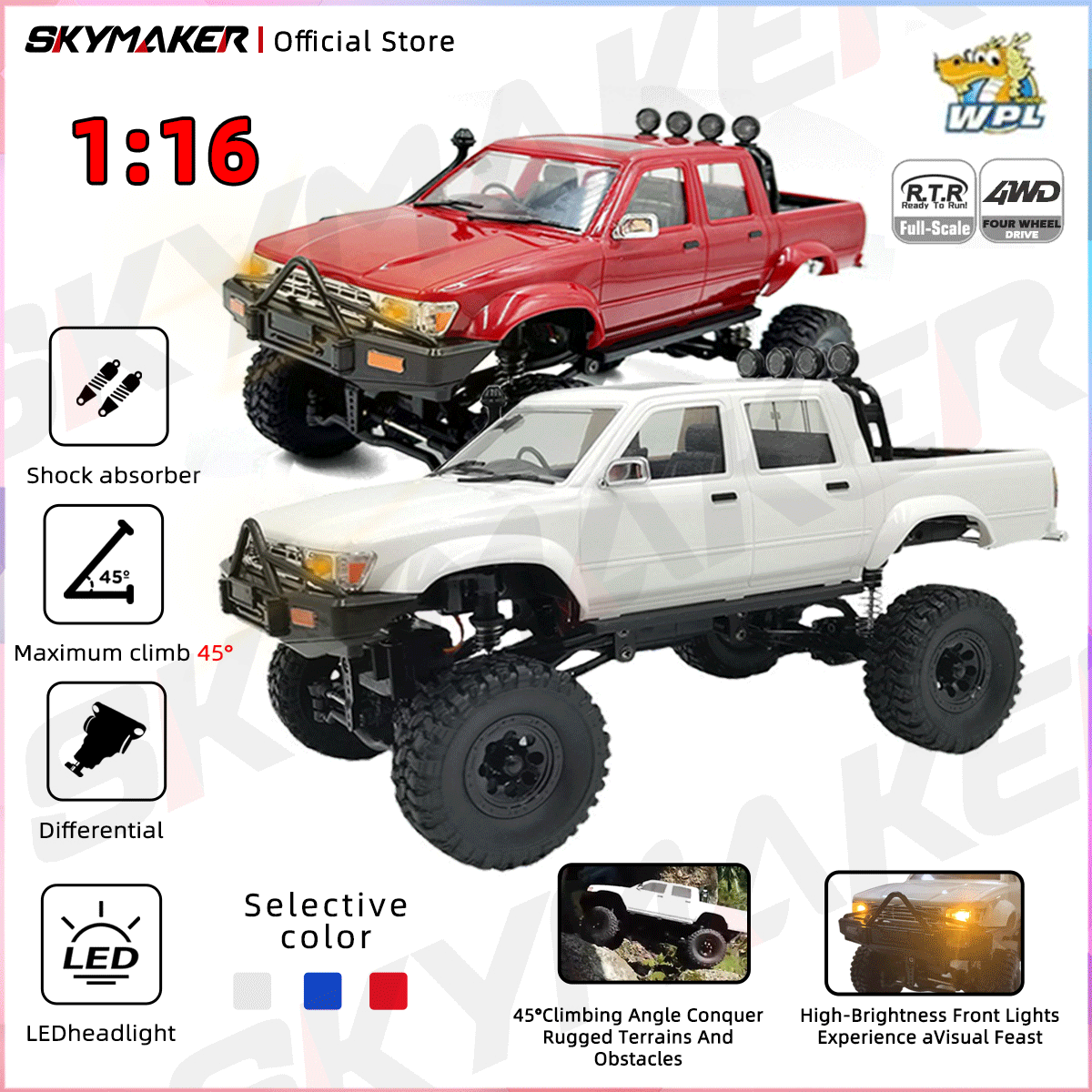 WPL C64-1 RC Car 1:16 Hailax 2 – обзор и цена Rc Hobby Grade Car