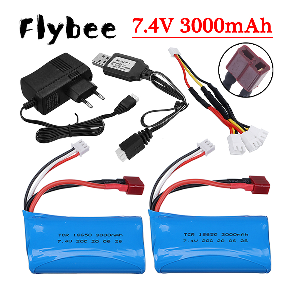 7.4V 3000mAh Li-ion Battery fo – обзор и цена Rc Hobby Charger