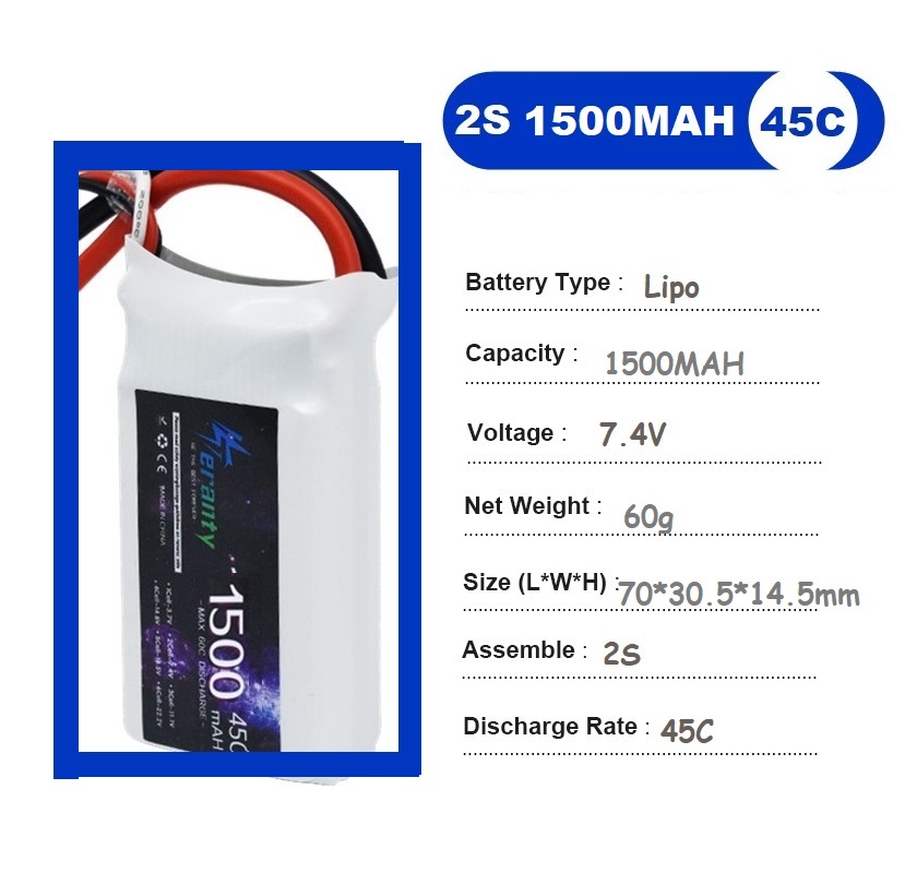 2PCS 7.4V Lipo 2S Battery 1500 – обзор и цена Rc Hobby Grade Car