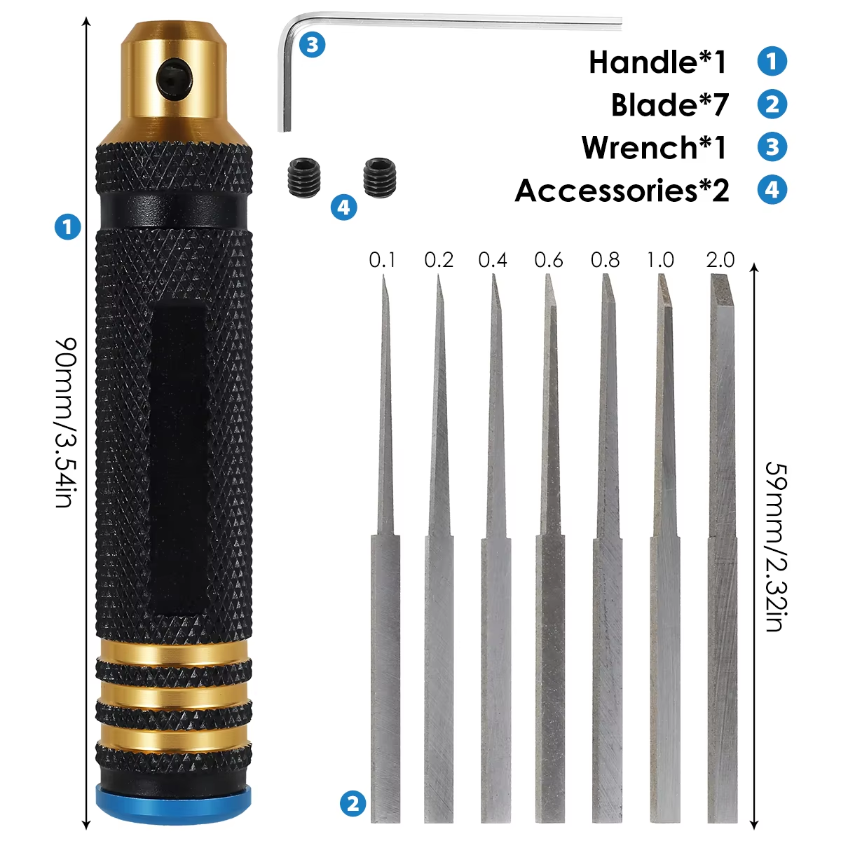 Model Chisel 7 Blades Tool for – обзор и цена Rc Hobby Line